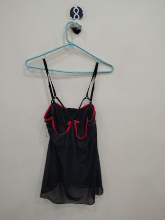 Black and Red Lingerie Top