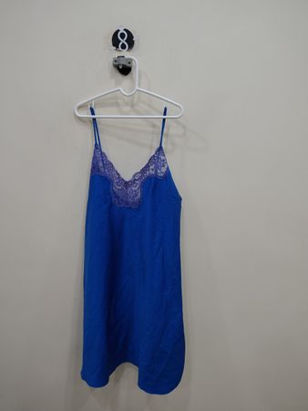 Blue Lace Trim Camisole