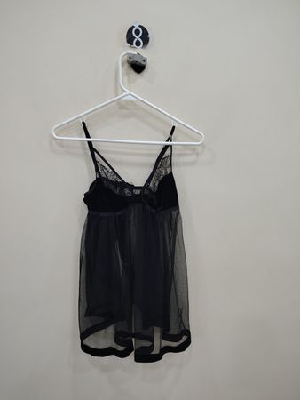 Adore Me Black Lace Babydoll