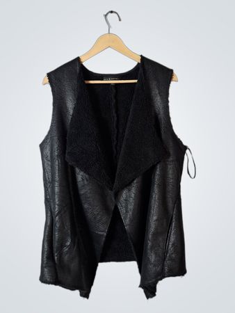 Rock & Republic Black Leather Vest