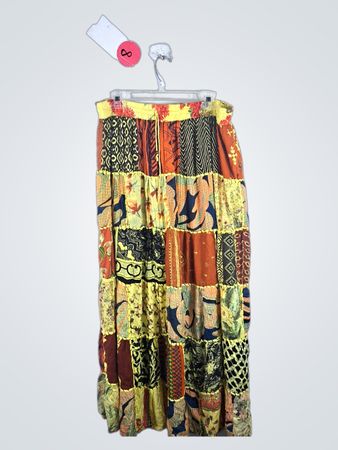 Multicolored Patchwork Skirt
