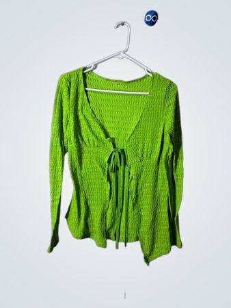 Green Knit Top