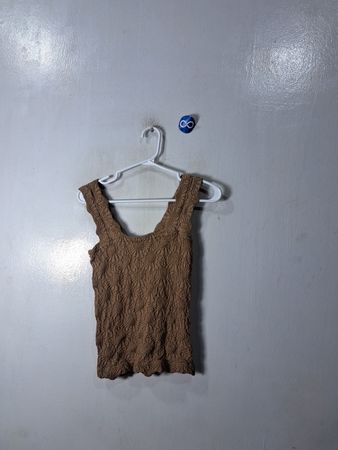 Brown Knit Top