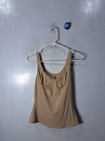Tan Lace Trim Camisole