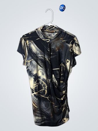 Melanie Lyne Abstract Print Top