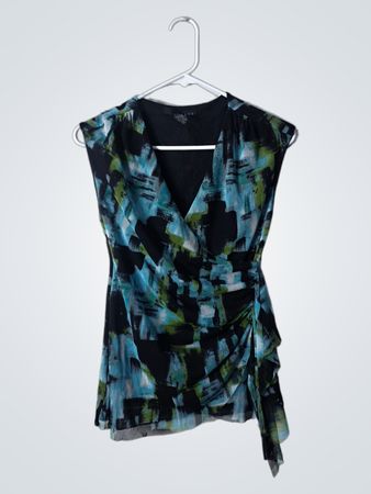 Grace Blue Green Abstract Dress