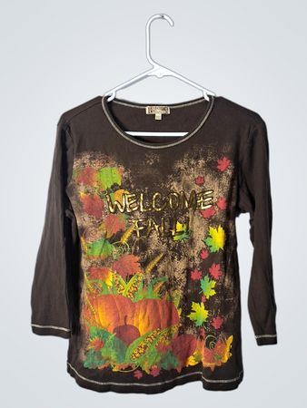 Blue Canyon Clothing Brown Long Sleeve Shirt