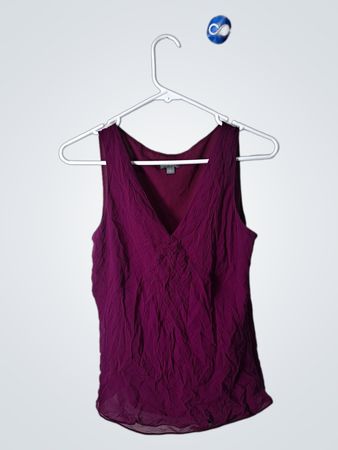 Ann Taylor Purple Sleeveless Top