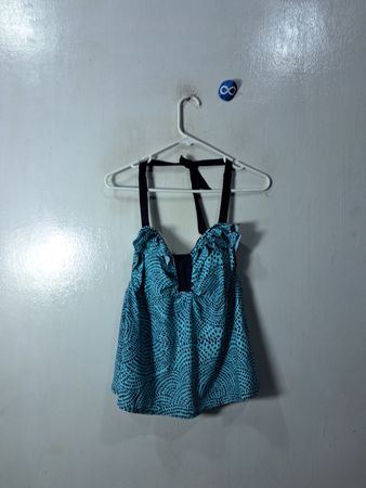 Blue Patterned Top