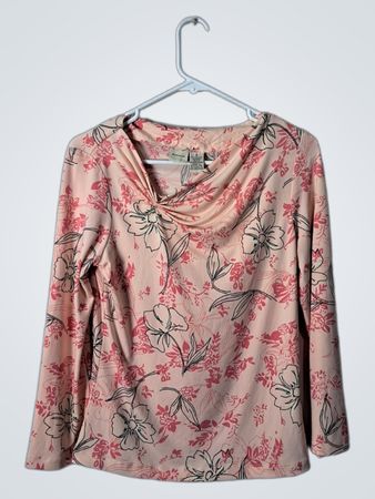 Merona Pink Floral Blouse