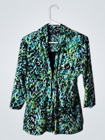 Notations Printed Blazer
