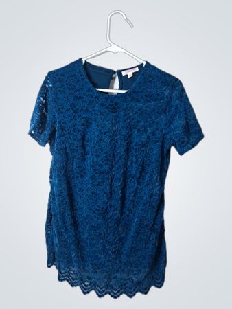 Teddi Rose Blue Lace Top