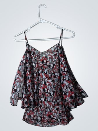 Floral Patterned Sleeveless Top