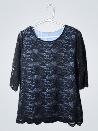 Black Lace Blouse