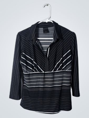 Black and White Striped Shirt
