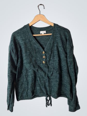 Olivia Sky Green Knit Top
