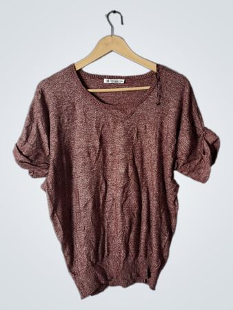Brown Knit Top