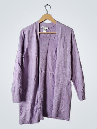 Christopher & Banks Purple Knit Cardigan