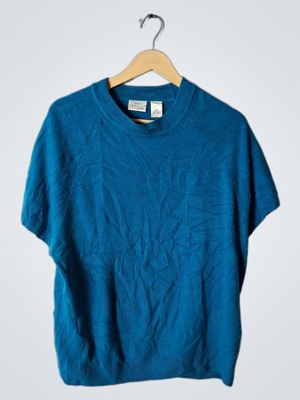 Kim Rogers Signature Petite Blue Sweater