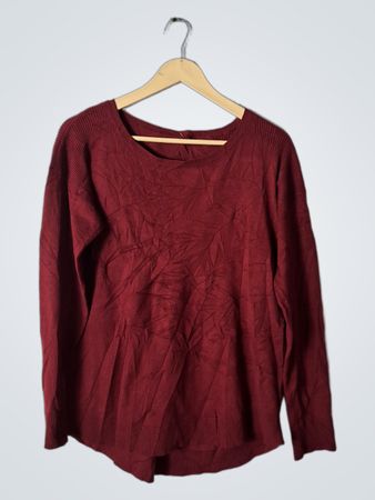 Maroon Long-Sleeve Sweater