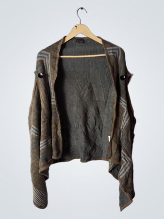Coco + Carmen Brown Knit Cardigan