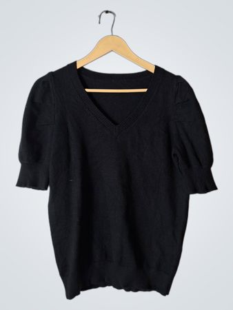 Black V-Neck Sweater