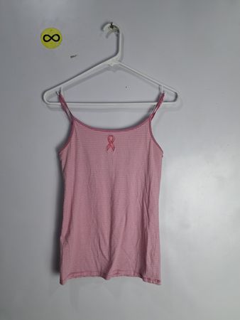 Pink Striped Tank Top