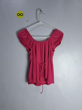 Pink Off-The-Shoulder Top