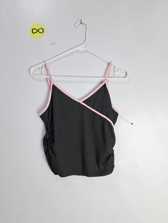 Black Tank Top with Pink Trim