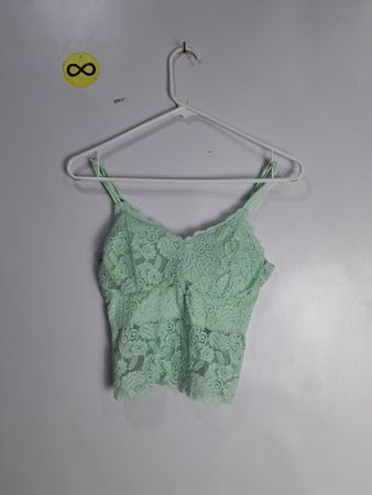 Green Lace Top