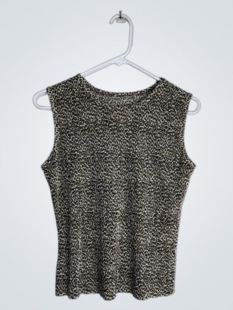 Leopard Print Sleeveless Top