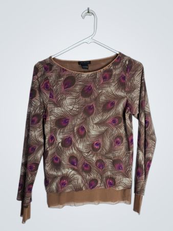 The Limited Peacock Print Sweater