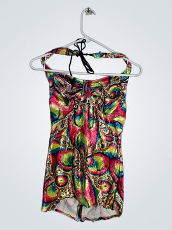 Colorful Patterned One-Piece Swimsuit