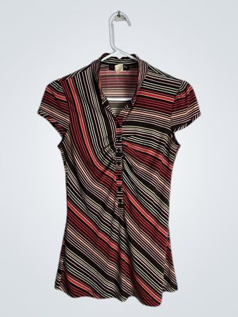 Volume One Juniors Striped Top