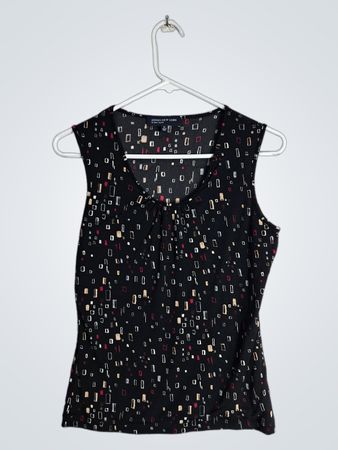 Jones New York Geometric Print Sleeveless Top