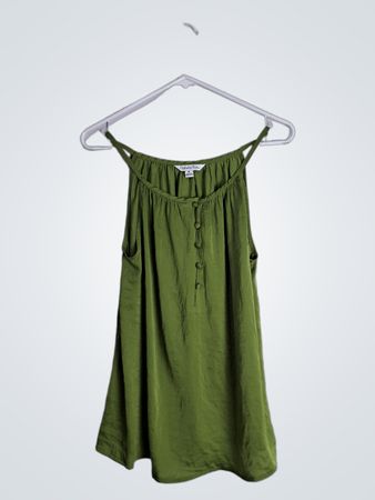 Green Spaghetti Strap Dress