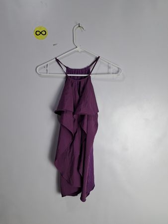Jennifer Lopez Purple Ruffled Cami Top