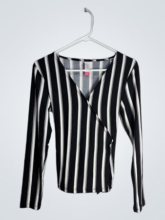 Long-Sleeve Striped Top