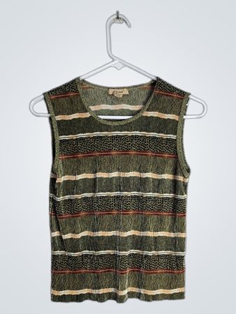 Plisse Sleeveless Top