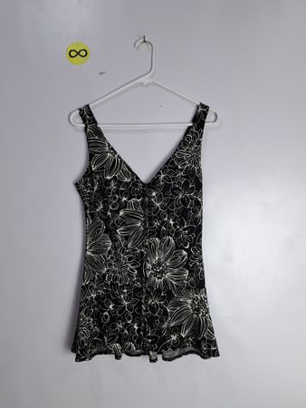 London Times Floral Sleeveless Top