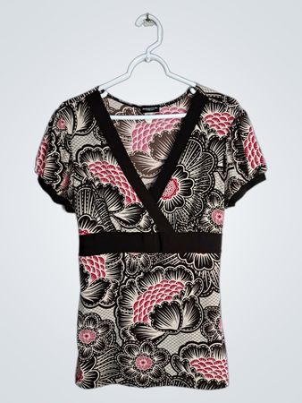 Floral Tie Front Top