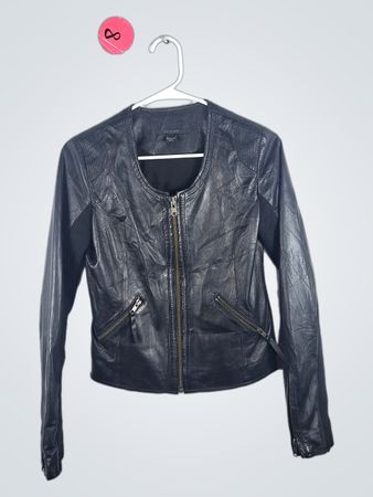 Scoop NYC Black Leather Jacket