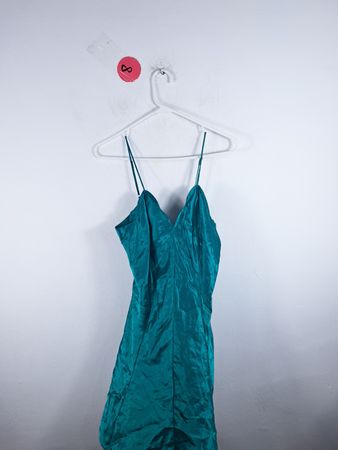 Teal Spaghetti Strap Dress