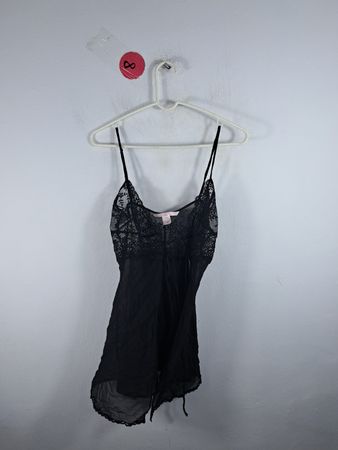 Victoria's Secret Black Lace Chemise