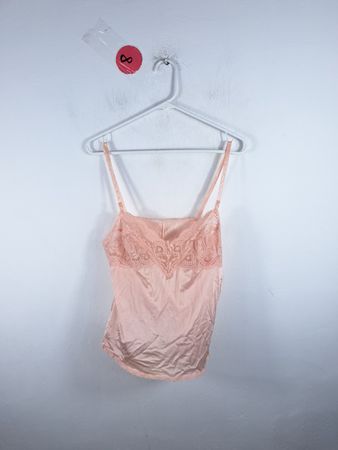 Unbranded Pink Satin Lace Camisole Top