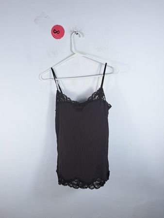 Black Lace Trim Camisole