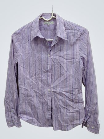 Façonnable Purple Striped Button-Down Shirt