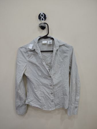 No Boundaries Striped Button-Down Shirt