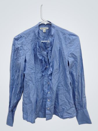 Banana Republic Blue Long-Sleeve Button-Down Shirt