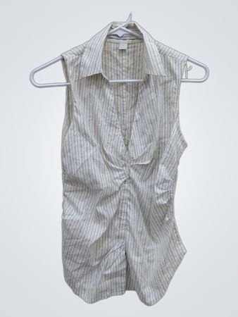 Express Sleeveless Striped Blouse
